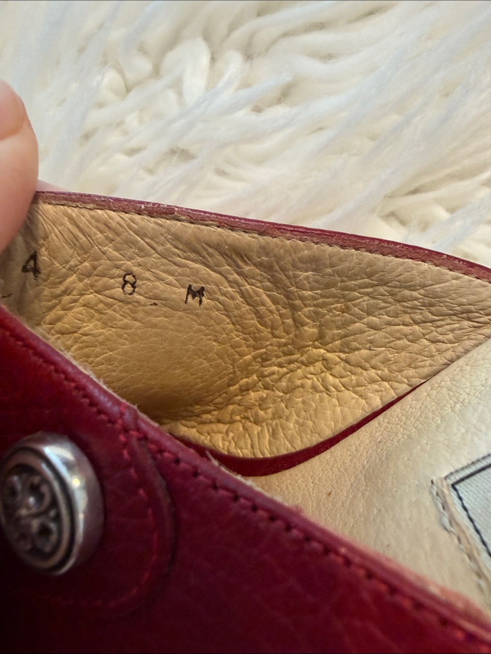 BRIGHTON Women's Burgundy Leather Slip-On Clogs size 8 excellent condition - Picture 4 of 9